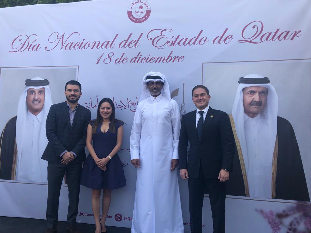 El Estado de Qatar adoptó la innovación como parte de su modelo de gobierno, hoy celebra su Día Nacional. 
Felicitaciones a Mohammed Alkuwari, Embajador del Estado de Qatar en México.
<a href="/mjkuwari/">مريم</a>