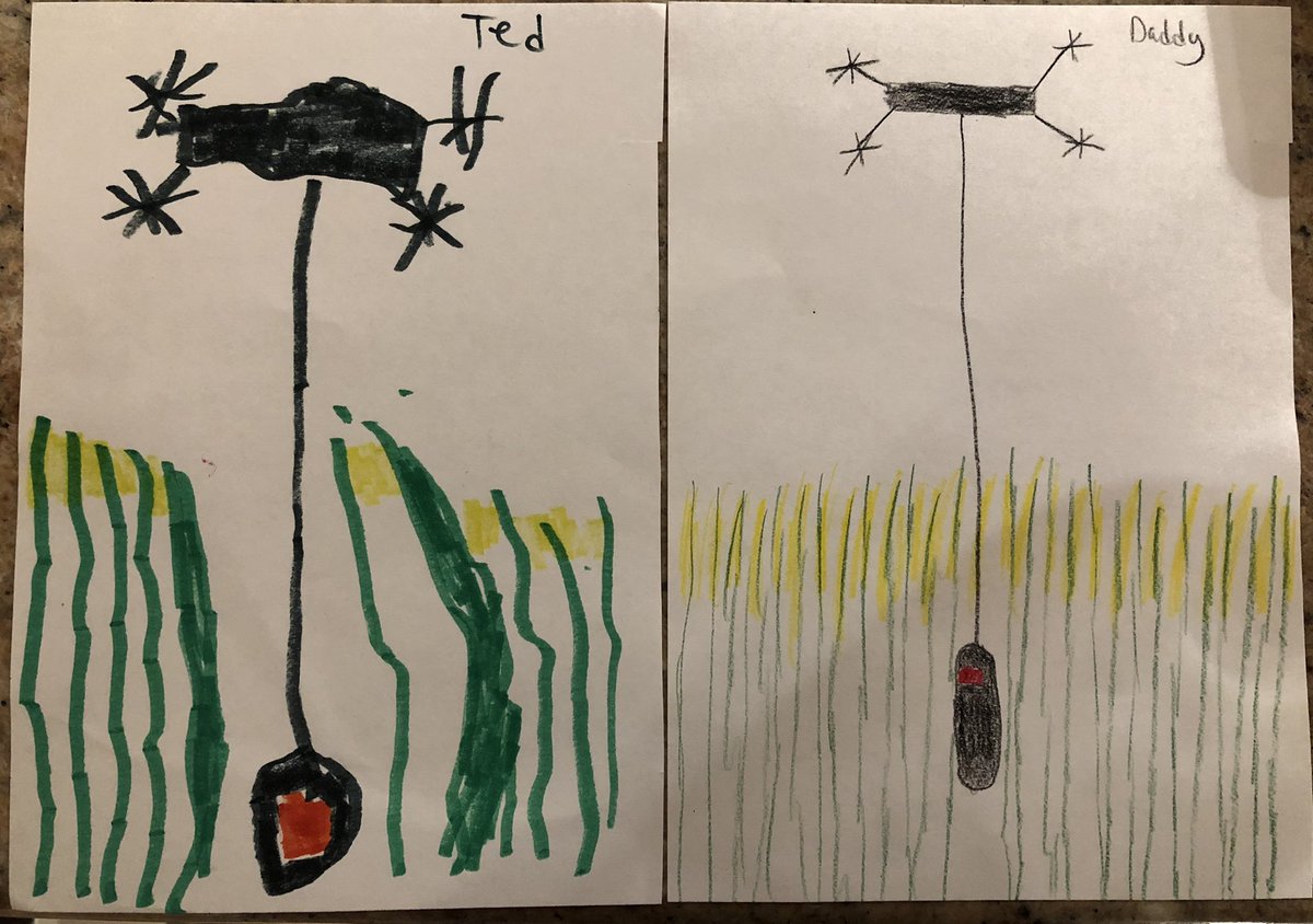 When you and your 5-year old “draw daddy’s work”