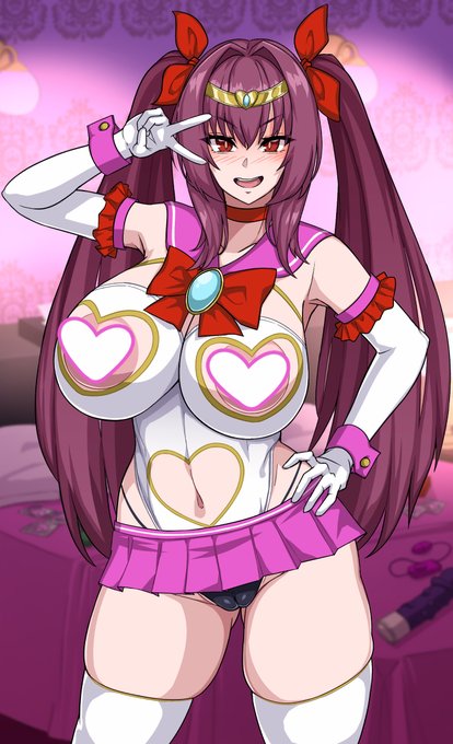 羽交い絞めされてオホっちゃう魔法戦士スカキュア 