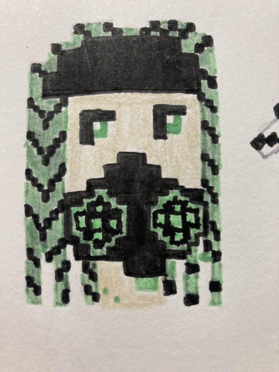 cybergothNFTs's tweet photo. Check out this cyber goth NFT with green dreads green eyes gas mask and radio active spider bite. #solanaart #rareable #NFTCommmunity #cryptonft #NFTNYC2021 https://t.co/ETuuiTtIkD