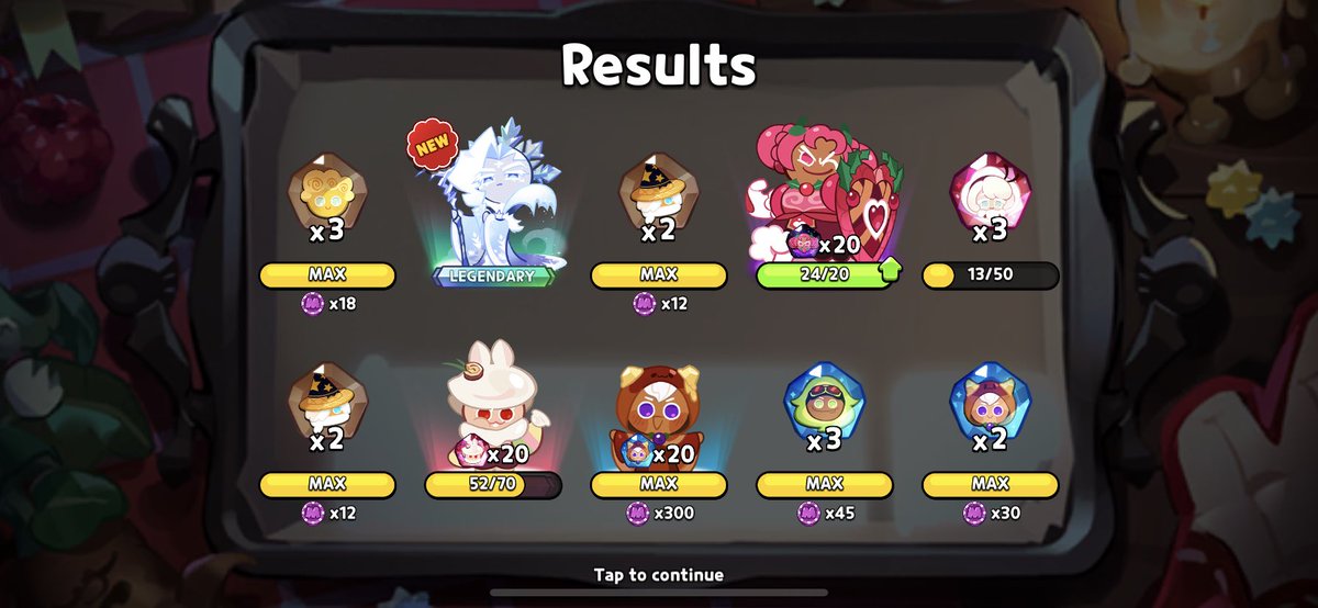 RedRidingWolf__'s tweet photo. Been Cookie Run lucky ever since I stopped streaming it 😂. Streamer luck aint real folks https://t.co/tbMaAGozSj