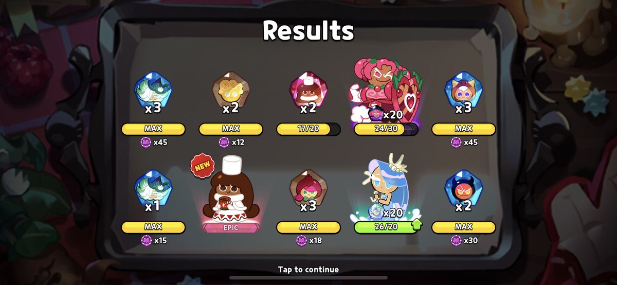 RedRidingWolf__'s tweet photo. Been Cookie Run lucky ever since I stopped streaming it 😂. Streamer luck aint real folks https://t.co/tbMaAGozSj