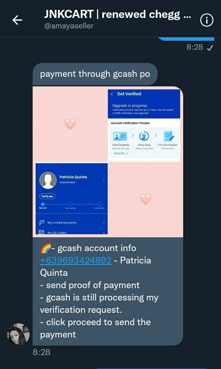 cartbyTALA's tweet photo. Na block na nya ako 😭😭😭 pls help :(( https://t.co/hjNQH10VrN