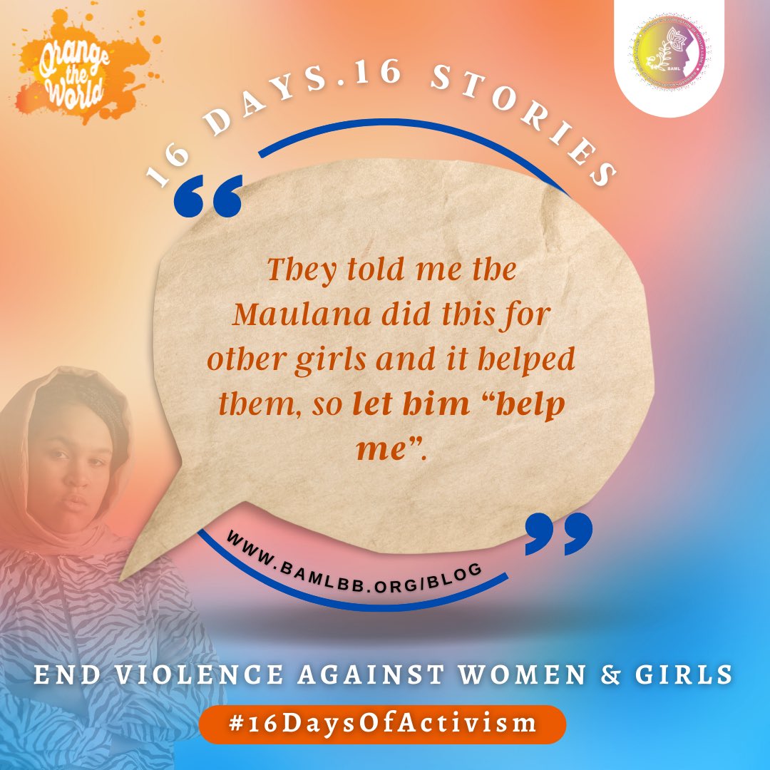BAML_bb's tweet photo. “…Their actions were so unbelievable, that I often wondered, if I screamed and cried for help, would anyone even believe me?… ”

➡️ Read full story here https://t.co/poTIGpmhaj

#16Days #16DaysofActivism https://t.co/qbNiDwGP0N