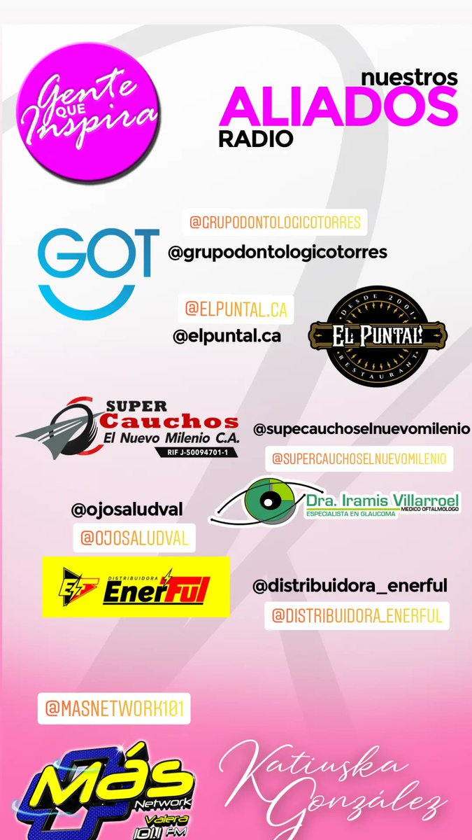 Katiuska_gonz's tweet photo. Mañana en #GenteQueInspira @masnetwork101 me acompañará una linda jovencita, que se ha convertido en una destacada deportista ella es nada más y nada menos que @camila188bmx
#GenteQueInspira un programa que llega bajo:
Producción de @jlfernandez24 https://t.co/IQgXJOepAu