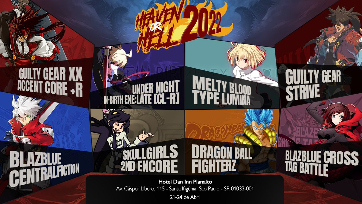HitConfirm's tweet photo. É OFICIAL! 😱

Estamos com dia e hora marcados pra receber vocês no Heaven or Hell 2022, e dessa vez com OITO jogos principais representando essa nova fase da FGC aqui no Brasil.

E tudo começa no dia 21 de abril. Vai colar? Sim ou sim? https://t.co/OeQHCfsyRL
