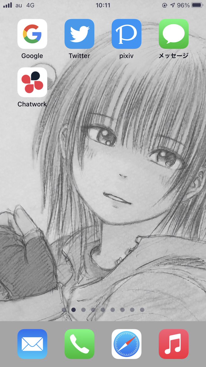 今日のロック画面とホーム画面
(=゜ω゜)ノ 