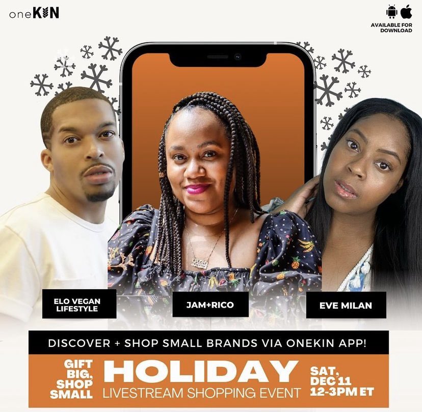 _oneKin's tweet photo. Who’s ready to see these faces tomorrow on the oneKIN app? Swipe ➡️ to see the ROS, and come ready to laugh and #shopsmall.

@eloveganlifestyle 
@jamandrico 
@evemilan.ny 
@stickiicki 
@artxnia https://t.co/XeCxvfz8n3