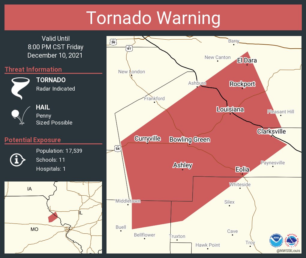 NWS Tornado on Twitter "Tornado Warning including Bowling Green MO