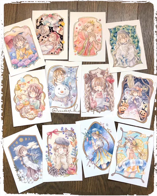 卓上カレンダー収録イラストはこちら! 