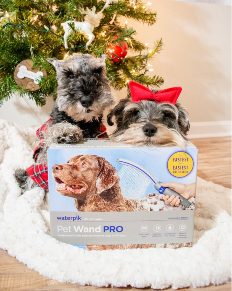 WaterpikPets's tweet photo. The paw-fect howliday gift for your furry friends and pet parents alike. #PetWandPro https://t.co/iakAV6c6oE