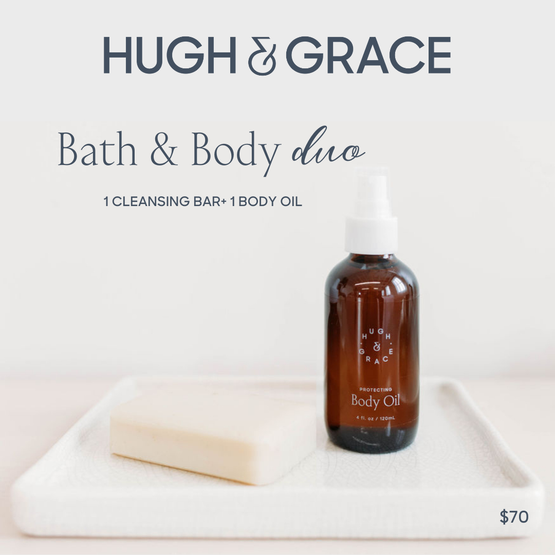 hughandgrace's tweet photo. Our new Holiday Bundles are on sale now! Check out our Bath &amp; Body Duo, perfect for ANYONE on your list this year! 🎁✨

Holiday Bundles are available now on https://t.co/cxk41WuiHe!
.
.
.
.
.
#BetterThanClean #HughandGrace #RachelZoe #SaraJensen #BenJensen #MissionBased #Wellne https://t.co/BvfLNo9mjq