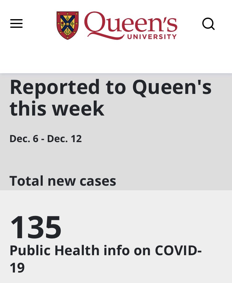 BREAKING: Queen’s University is now reporting 135 cases of COVID-19 this week, with 100 new cases added today. More: kingstonist.com/news/five-quee… #ygk