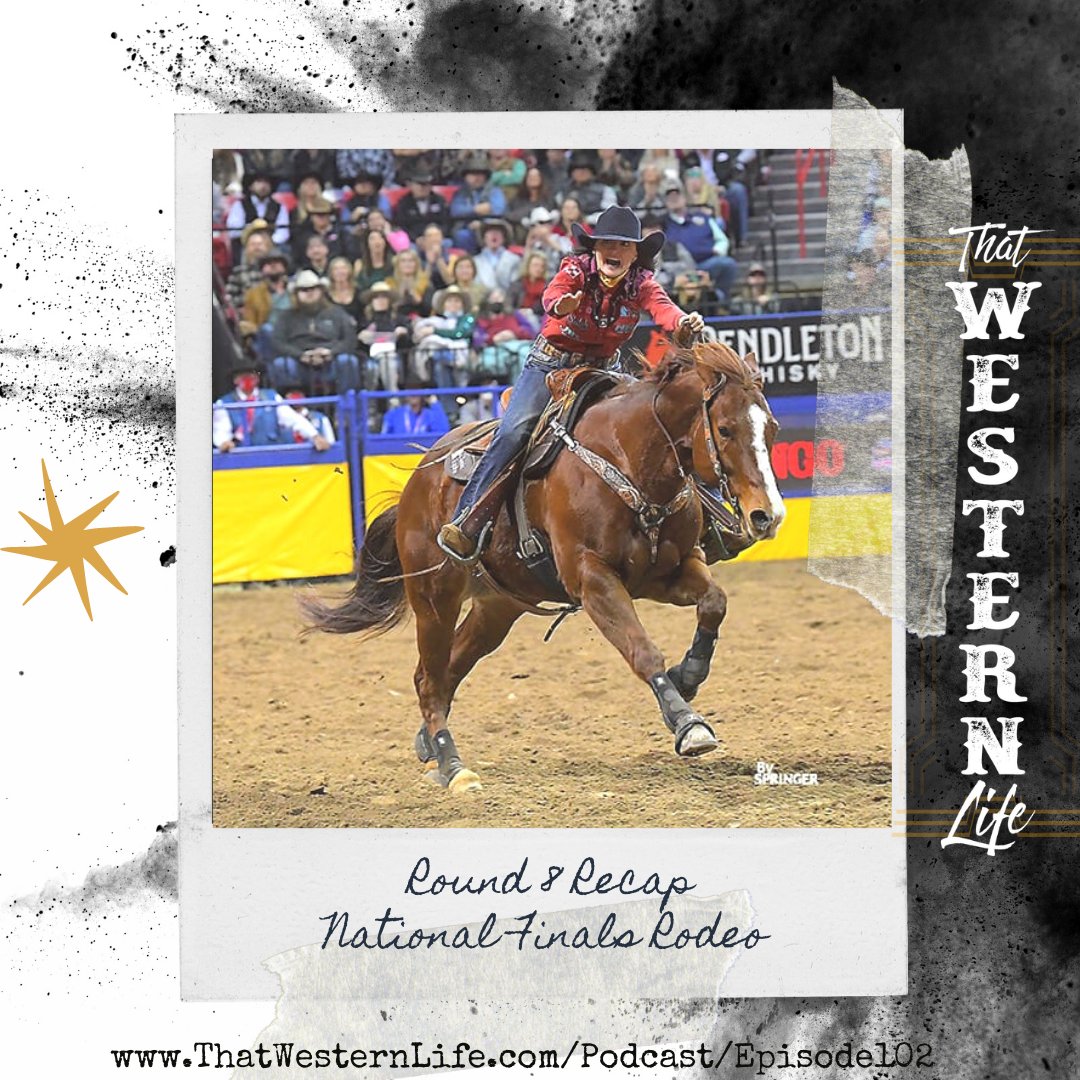 ROUND 8 RECAP is live at thatwesternlife.com/podcast/episod… and find the link to listen to the episode! 

#ThatWesternLife #Rodeo #PRCA #WPRA #ProRodeo #NFR #NationalFinalsRodeo