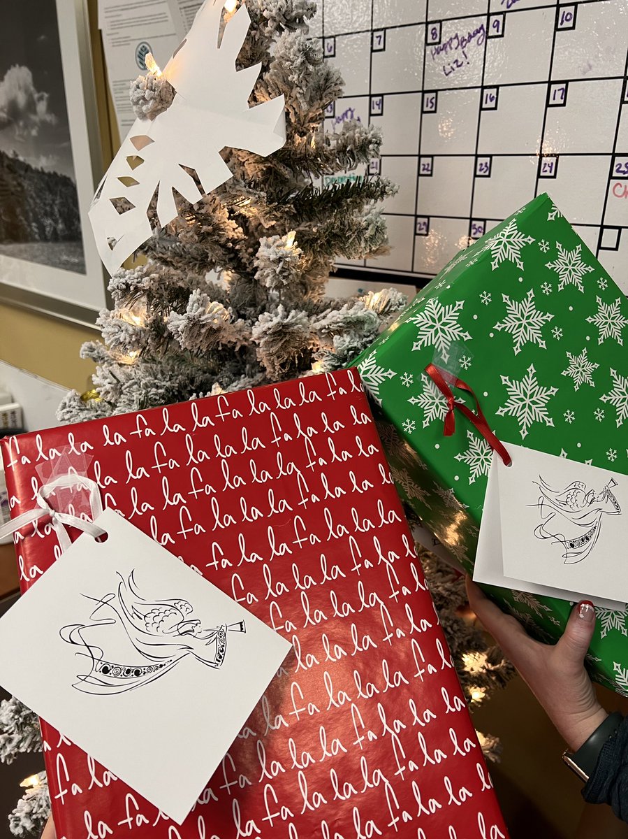 wakehealthHM's tweet photo. ‘Tis the season for giving! Today we had the honor of dropping off Angel Tree gifts for several patients/families of patients being treated here at our Medical Center. Thank you to the Angel Tree volunteers who help make this possible each year! @AtriumHealthWFB https://t.co/vRqrxyTop0