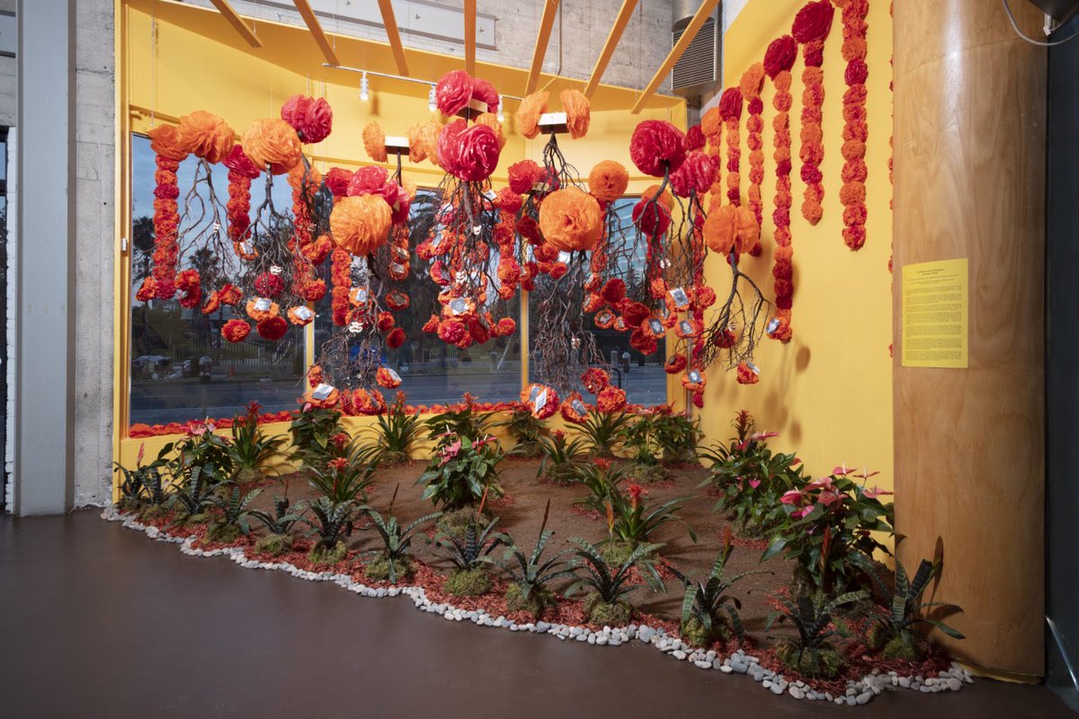 craftcontemp's tweet photo. @NHMLA @SoCalMuseums Thank you!!!!! Consuelo Flores’ ofrenda, “The Roots of Our Resistance,” includes a series of niches where people write notes to loved ones who have passed away. We hopefully can return the gift of connection right back to you! #MuseumGiftSwap https://t.co/zlGPvRDDb5