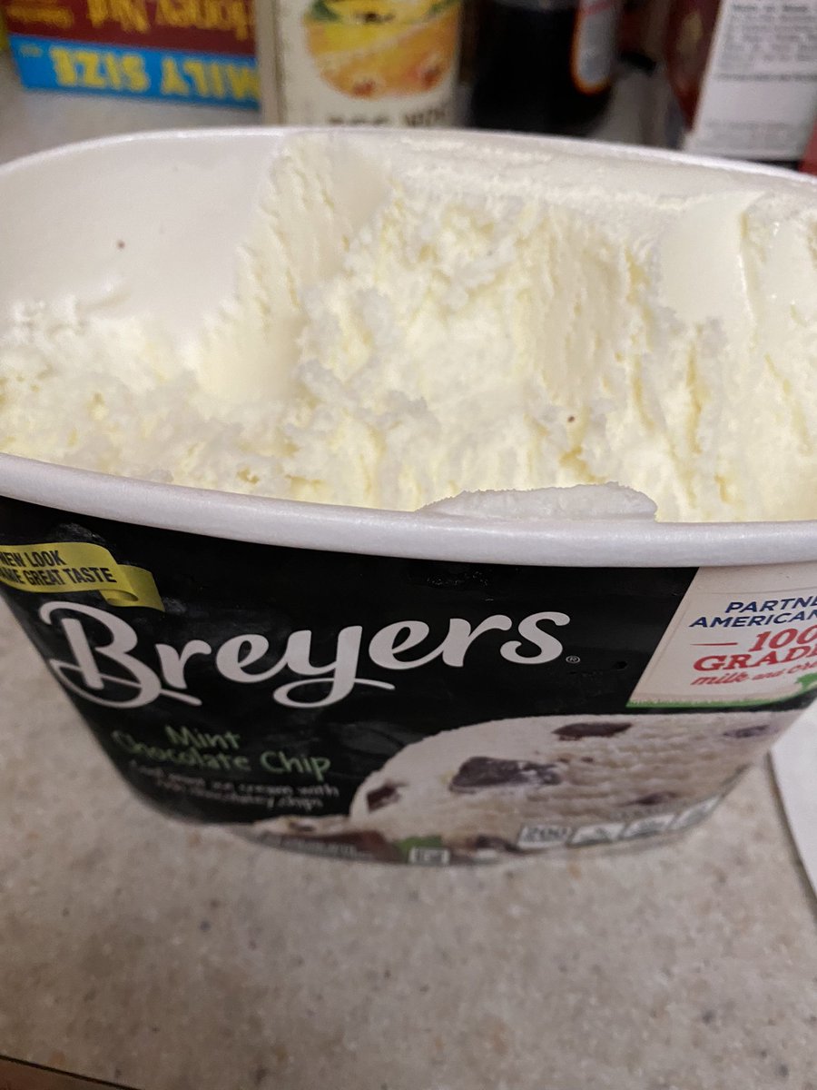 RidpathRobyn's tweet photo. @Breyers chocolate chipless mint chocolate chip. So sad! https://t.co/SYJCuXQGLc