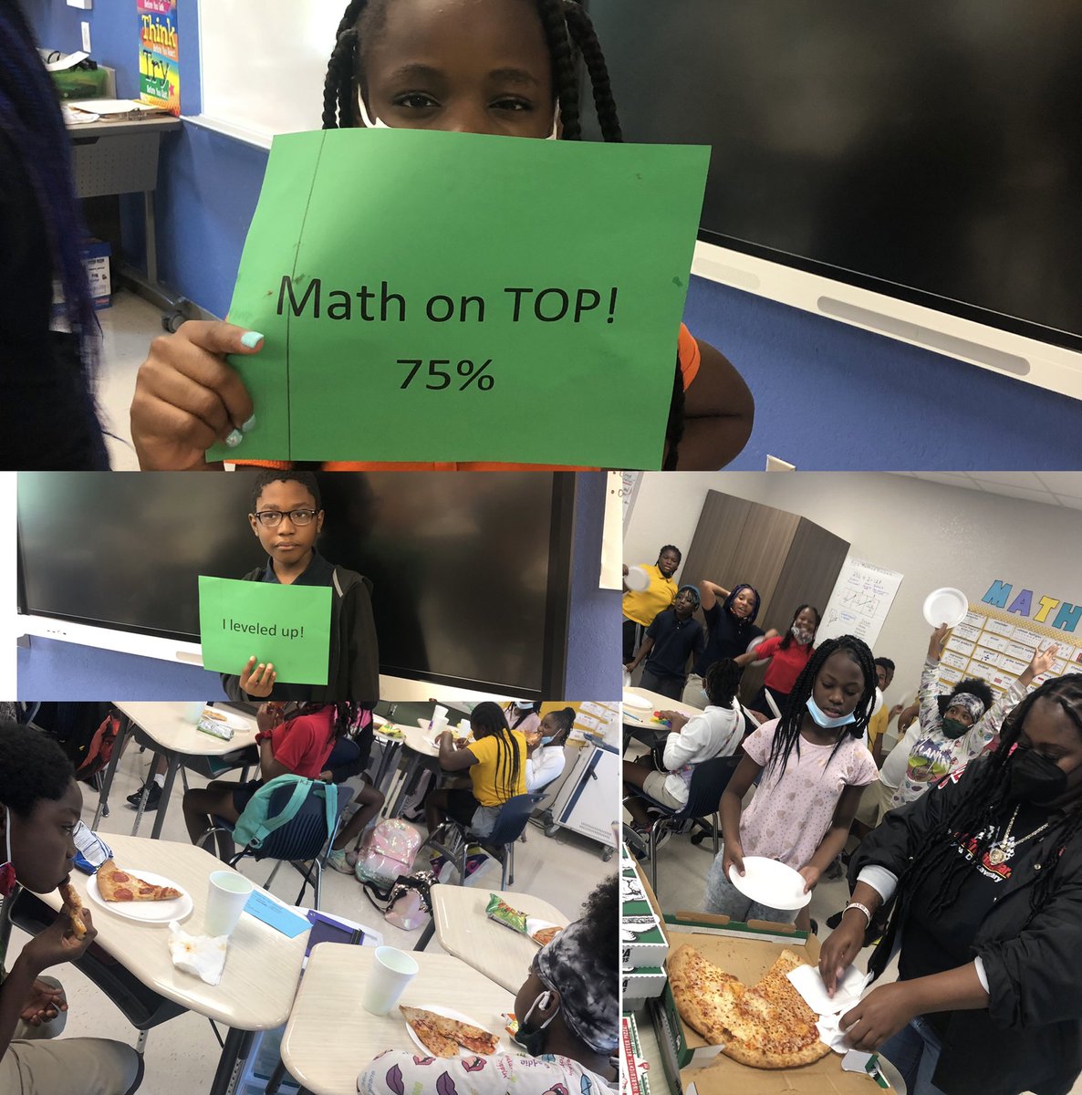 WashingtonElem5's tweet photo. Washington Elementary Sharks are leading the pack! #MathOnTop #CelebratingStudentSuccess #EverettClassPizzaParty @NorthRegionELA @Area4SuptPBCSD @iTeach_JGS @DeannaEverett20 https://t.co/0a3Cc0INbr