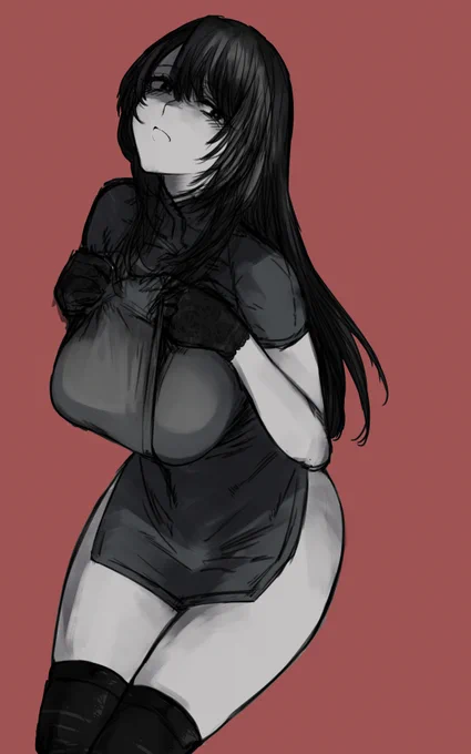 黒ミニチャイナ風 