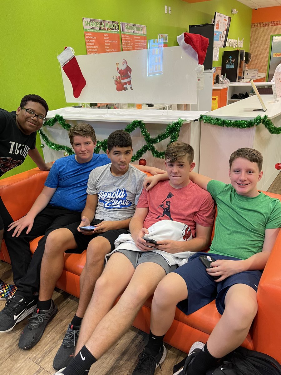 benoldchoir's tweet photo. Night out at Orange Leaf. Da boys just chillin’ on a Friday night! Have a great weekend! https://t.co/NJEVE9XNXm
