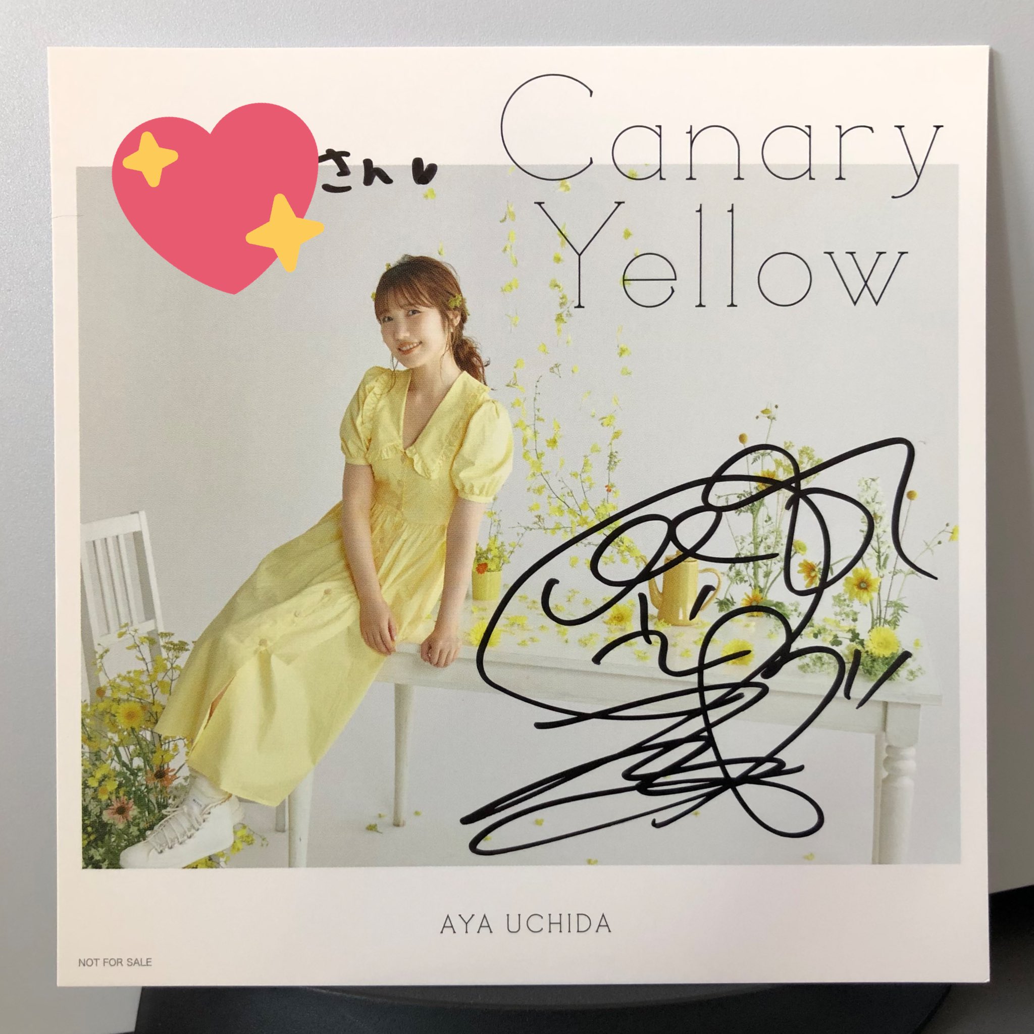 モッチ 名前 内田彩さんサイン入りアナザージャケット アニメイト回当選ver 届きました 内田彩canaryyellow 内田彩アーティストデビュー7周年 T Co Apcmjochjx Twitter