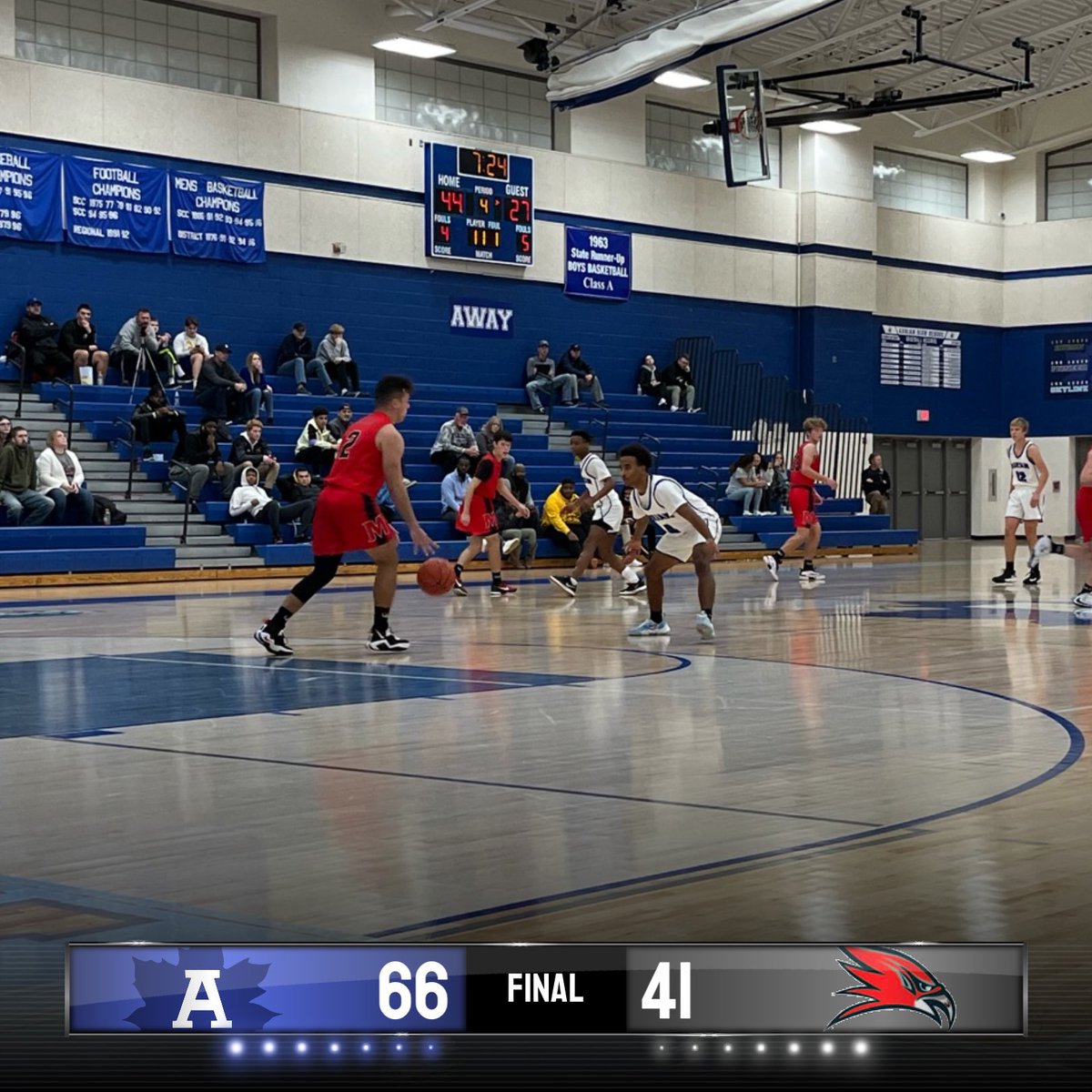 CB20Sports's tweet image. Maples with the win! 🏀🍁 @965TheCave @lenaweesports