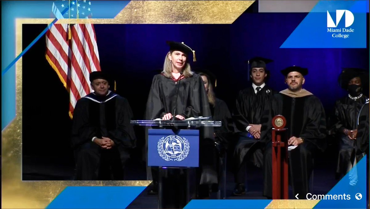 FLCollegeSystem's tweet photo. What an honor to be a part of the #Investiture of @mdcpresident Madeline Pumariega @MDCollege. We look forward to your continued contributions to Florida’s student success. Congratulations and Best Wishes! #WeAreMDC #1system1mission https://t.co/xUKO3AhuBh