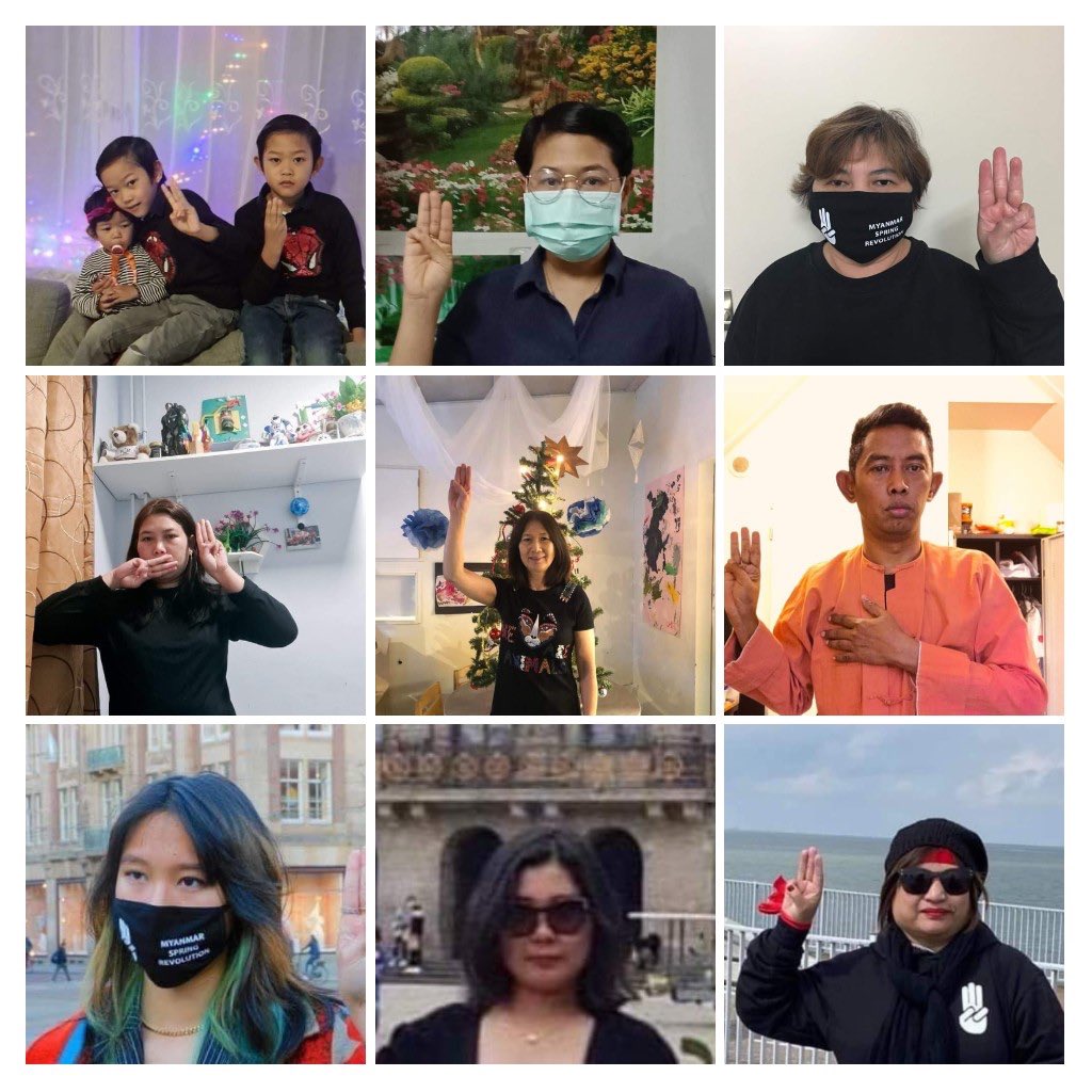 brightyamin's tweet photo. In solidarity with the people of Burma, Burmese nationals in the Netherlands, Sweden and Norway also took part in the anti-junta #SilentStrike on December 10.

#CrimesAgainstHumanity 
#Dec11Coup
#WhatsHappeningInMyanmar https://t.co/EHcex6iftZ
