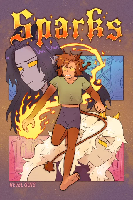 #TransmascCreators 
I'm Revel! I make an extremely gay my-personal-transmasc-wish-fulfillment coded fantasy comic about magic Satyr boys and perhaps you would like to read it for free 
https://t.co/MvAkxrim96 
