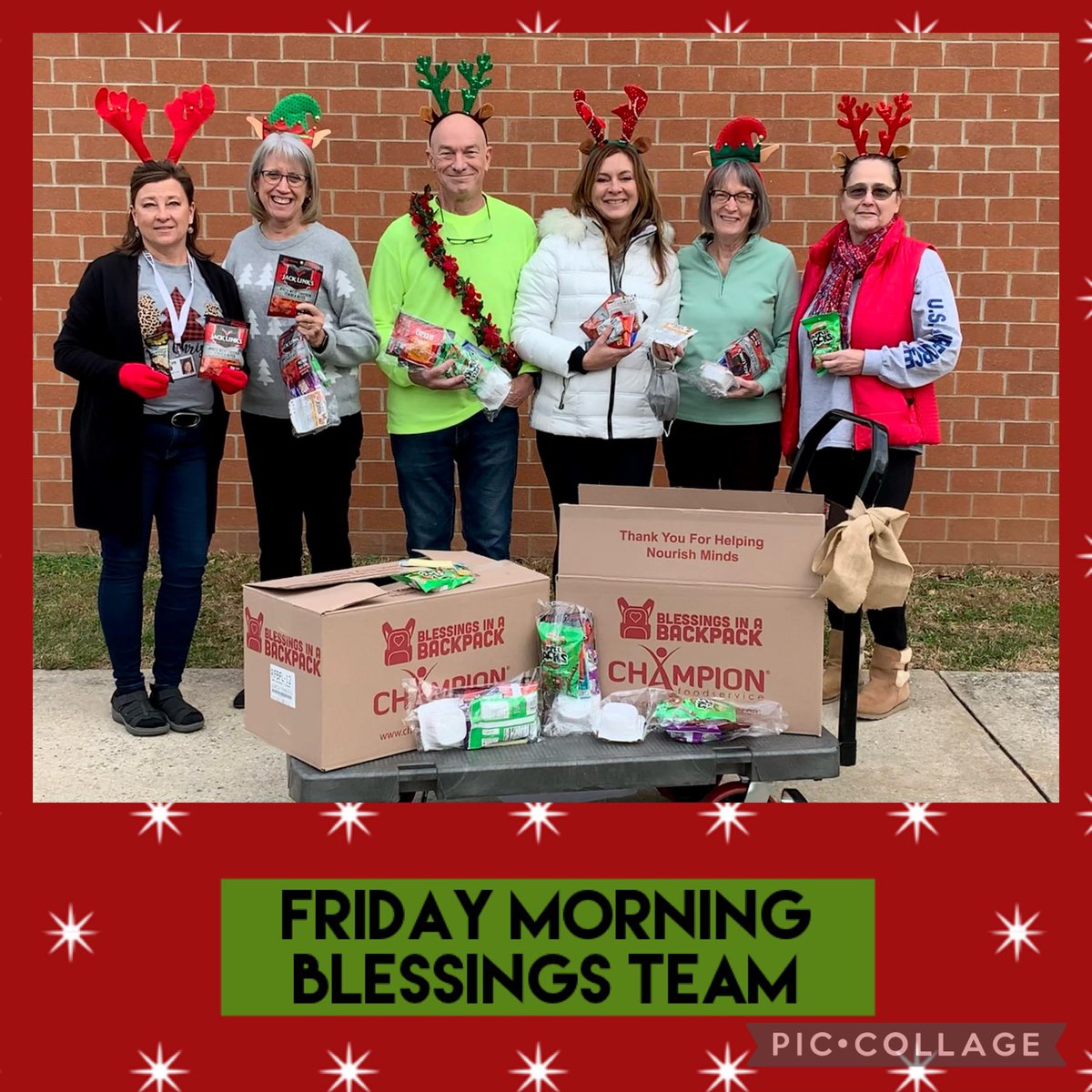 LewisShells's tweet photo. Whittier is blessed to have this amazing group of volunteers supporting our students with weekend food bags. #BlessingsInaBackpack #FrederickMD #WhittierStrong♥️ https://t.co/i5yjUpsspE