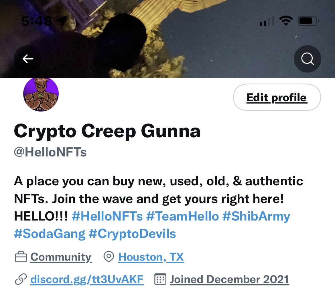 GunnaManeHSMG's tweet photo. Go Follow Now HELLO!!! #TeamHello #OCM #BOE #SODAgang #CryptoDevils #ShibArmy https://t.co/LNnHpuoGz9