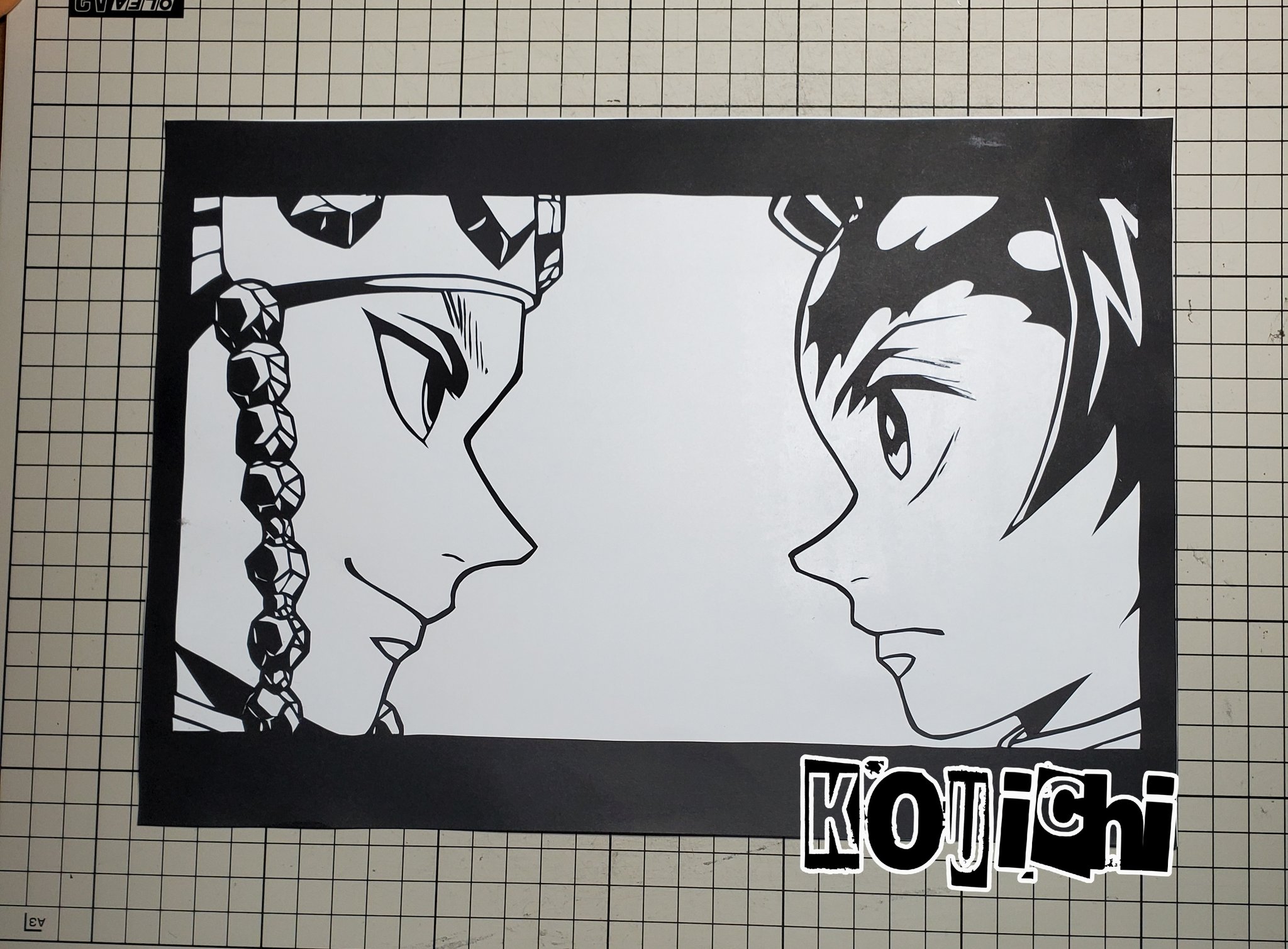 こういちパパ 鬼滅の刃遊郭編オープニング天元と炭治郎 鬼滅の刃ロゴが出る前のシーンです 今回は1時間弱で仕上げました 鬼滅の刃 鬼滅の刃遊郭編 竈門炭治郎 宇随天元 切り絵 切り絵鬼滅の刃 切り絵アニメ 切り絵趣味 T Co Lwoyiwp4zt