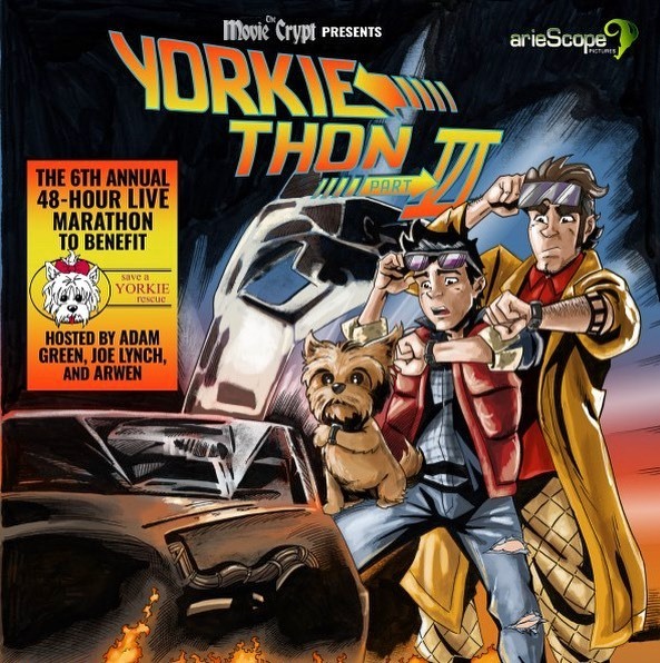 VHSGasmVR's tweet photo. Yorkiethon VI just kicked off and Bruce Campbell is the opening guest!!!
•
Go to: https://t.co/qU2Y2BCkfO to watch Live!
•
48 Hour Live Marathon - 70 Guests - Film Commentaries - Live Music - Makeup FX Demonstrations - Live Comedy - Silent Auction - &amp; … https://t.co/PQ4V5sZr8O https://t.co/RDlgI8CSau