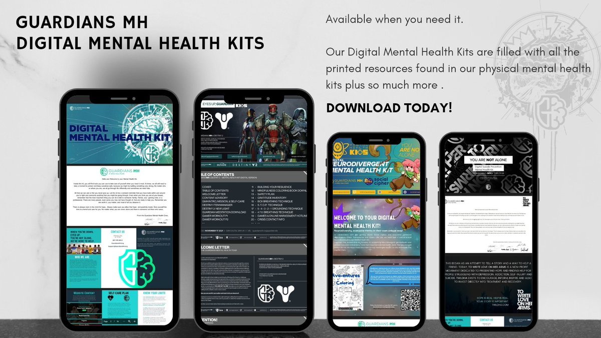 GuardiansMH's tweet photo. There when you need them.

Digital mental health kit
https://t.co/pr6usN4VN2

Guardian Kit
https://t.co/WHG6gomt0U

Neurodivergent focused kit 
https://t.co/w97LPIfb7P

Suicide prevention kit
https://t.co/2f8Pdp8ERF

#MentalHealthMatters #mentalhealth #selfcare https://t.co/029iJUpFx0