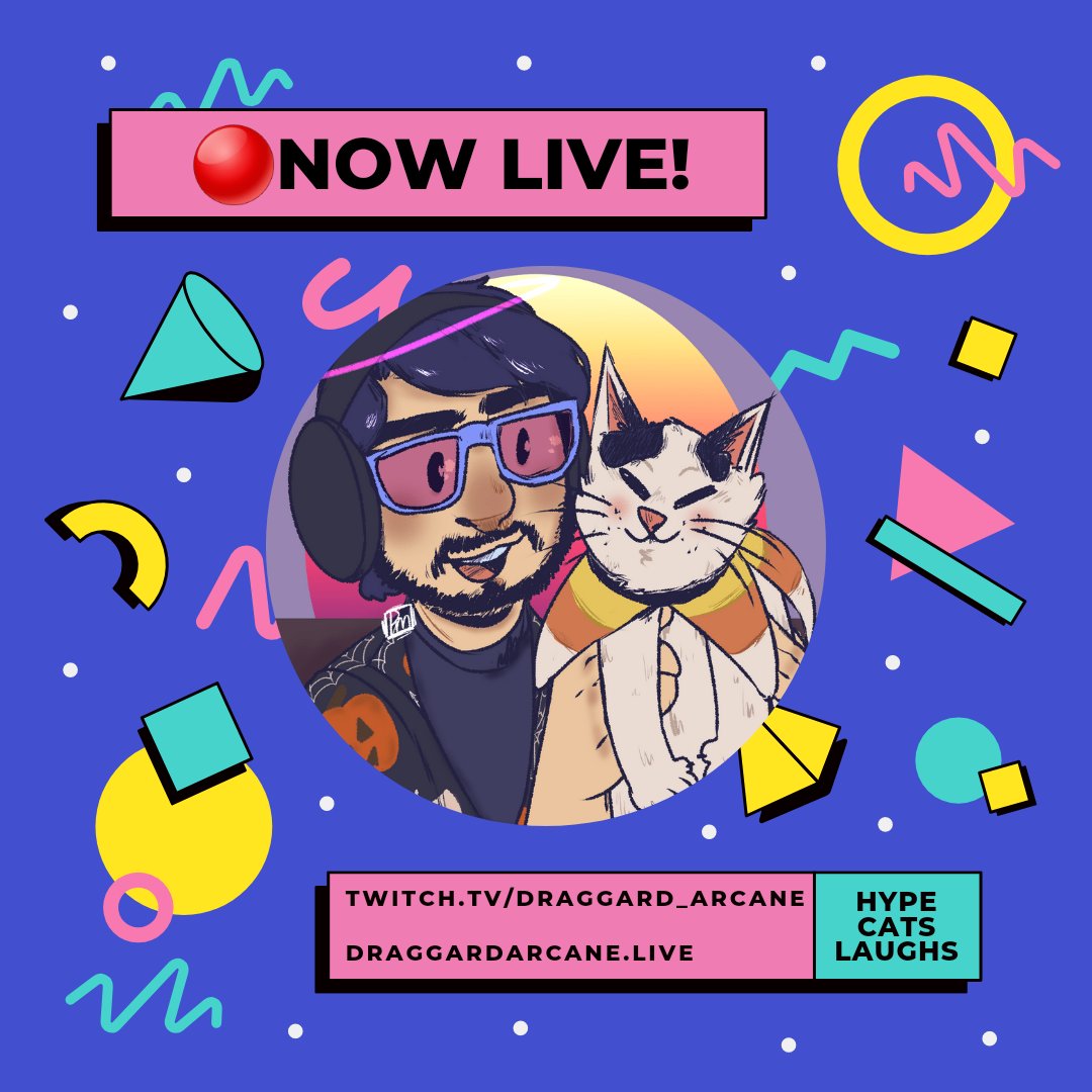 We havin a damn good time and hypin it up baby! Come hang out!
Profile photo by @pm_hoshi
Twitch.tv/draggard_arcane
Draggardarcane.live
#smallstreamer #twitch #stream #hype