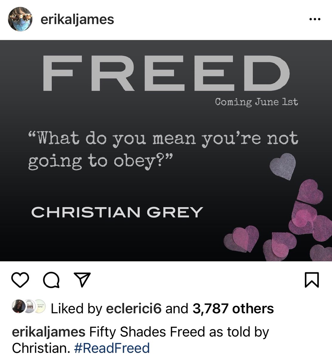 50Latersbaby's tweet photo. What do you mean you're not going to obey? -Christian Grey #Freed #ReadFreed https://t.co/W7d3haKKop