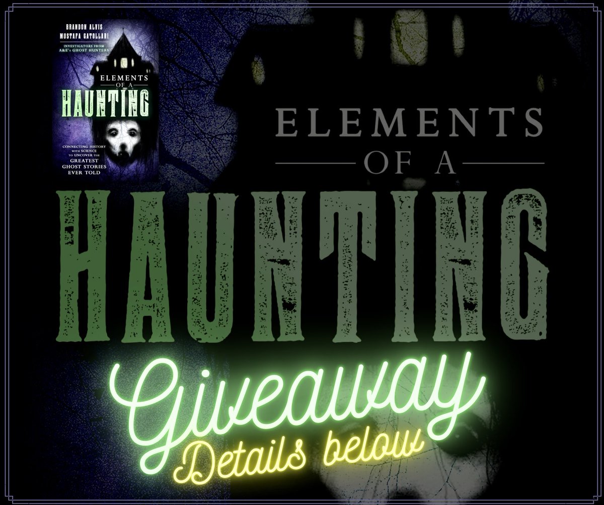 TafGato's tweet photo. WIN a free copy of 'Elements of a Haunting'! Here's how to enter:
1) FOLLOW this account
2) LIKE &amp; SHARE/REPOST with hashtag #ELEMENTSOFAHAUNTING 
3 PEOPLE will be selected to receive a free, signed book and other swag!

PRE-ORDER HERE 1-8-2022 RELEASE: https://t.co/yINvIVcPSR https://t.co/X3J3nBgB8S