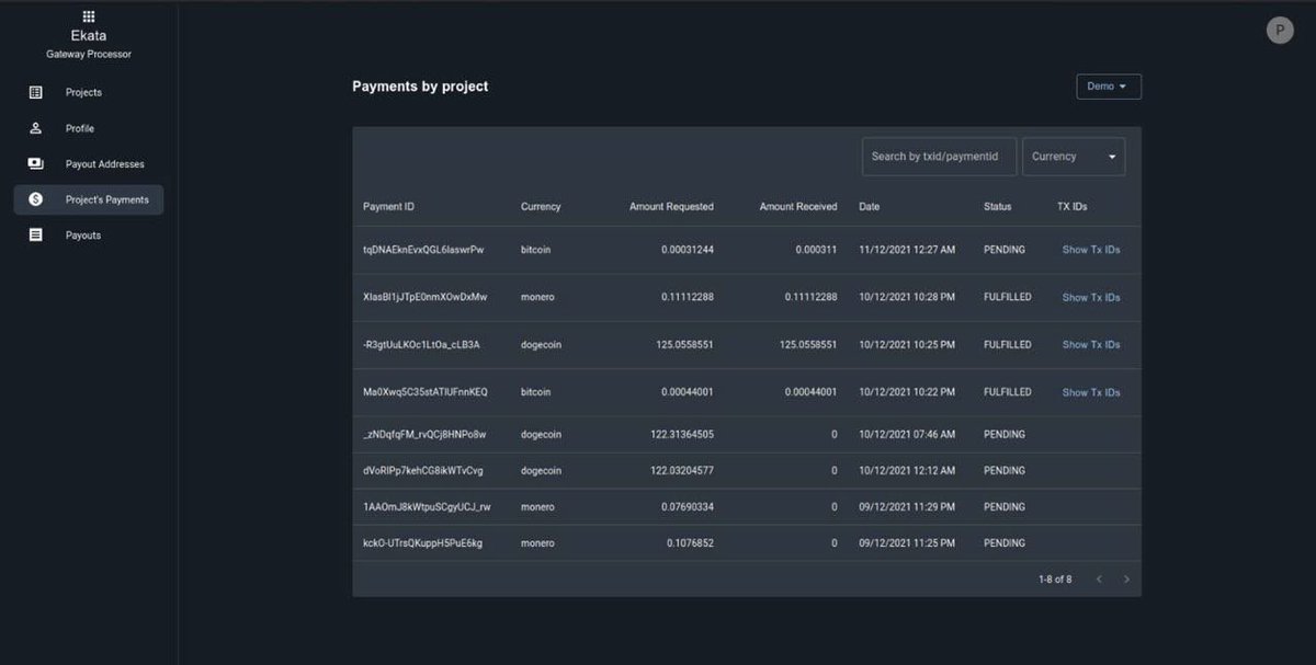 Success!!! $BTC $DOGE and #XMR Testnet transactions for our new #Crypto gateway processor! 🎉