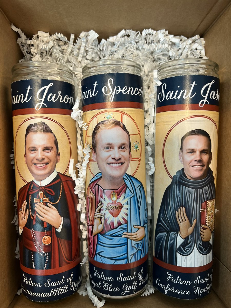 jaromjordan's tweet photo. This happened at our @byutvsports department white elephant gift exchange today. @emmefranks always bringing it. https://t.co/Ughb25esTB