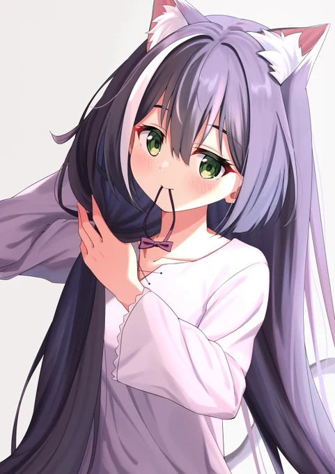 咥え髪留めキャルちゃんかわいいよ 