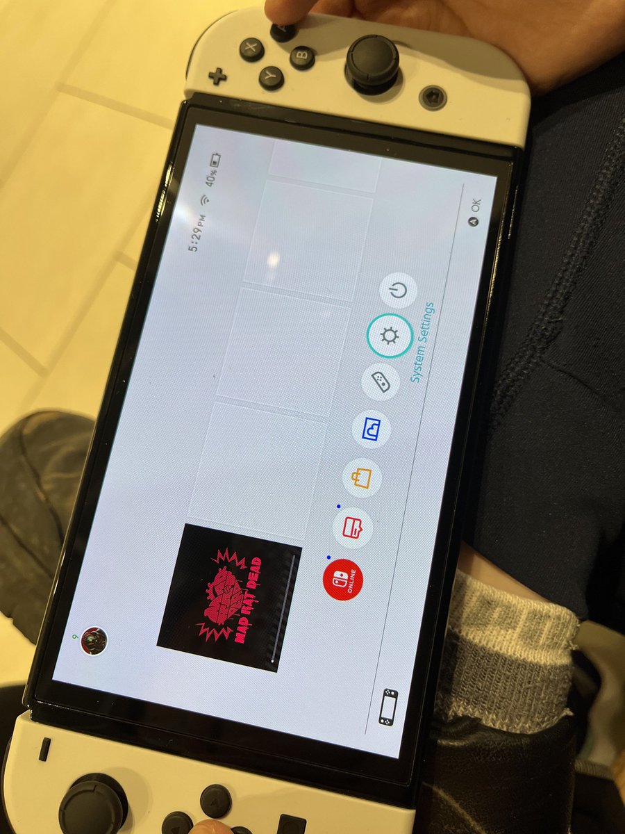 SnevySSB's tweet photo. I can confidently say I am the only person in the world who chose #MadRatDead as my first game on my Switch OLED

This is my only clame to fame and redeeming quality https://t.co/XUBNzEaoS4
