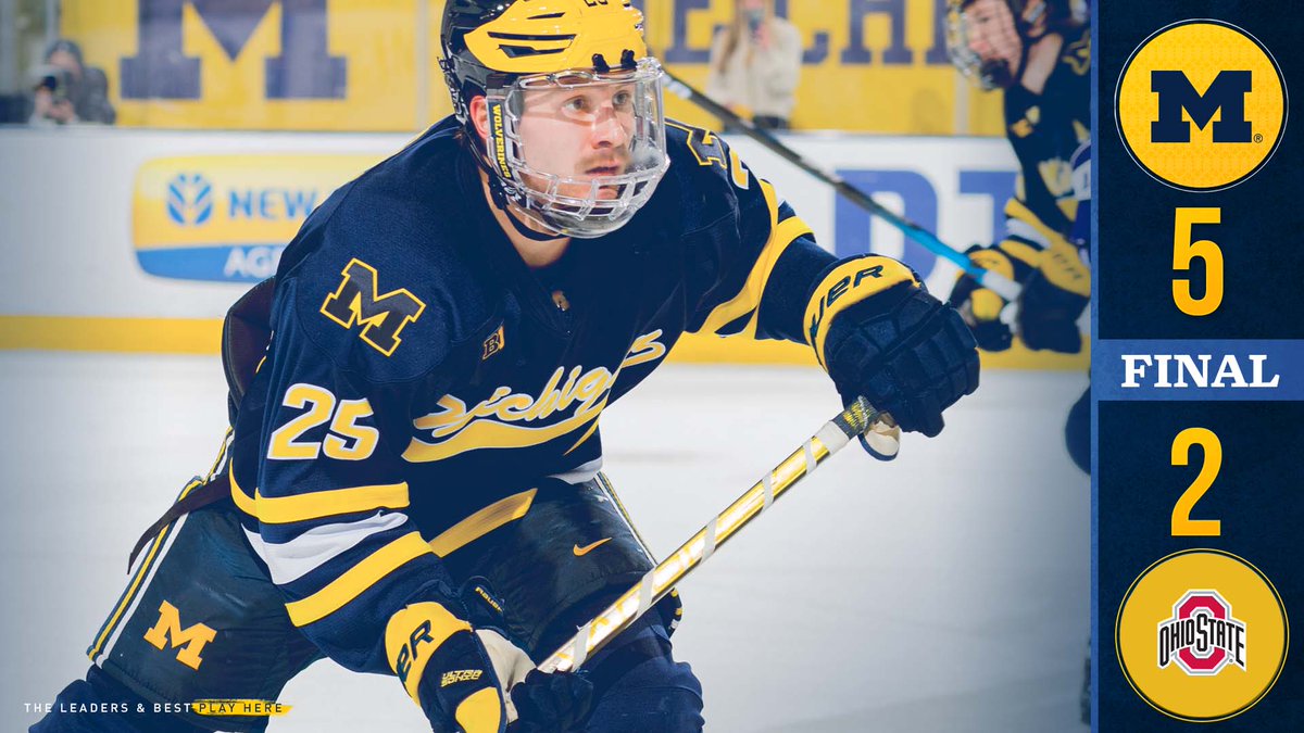 Michigan with a 5-2 win over Ohio State!

#GoBlue
