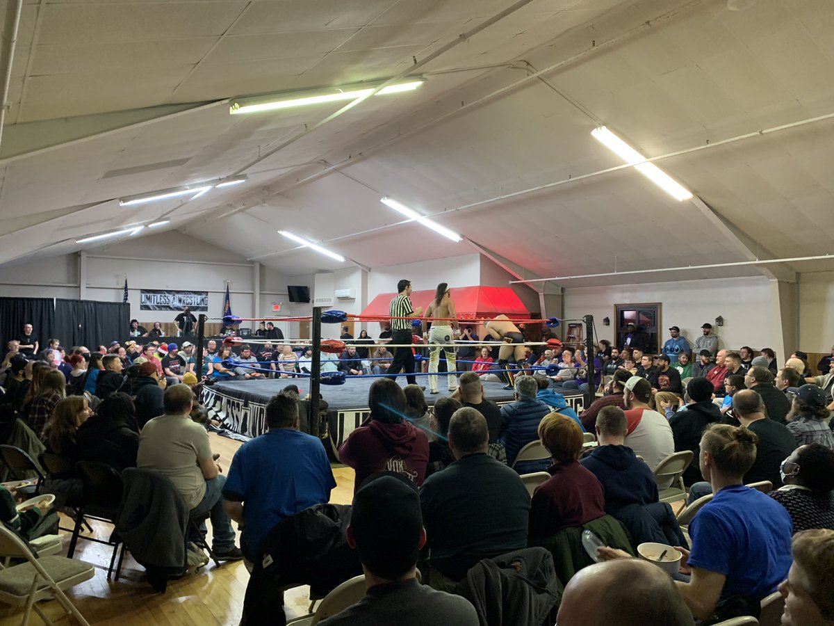 Looks like a legit sellout to me. @LWMaine #supportlocalwrestling 🤘🤘