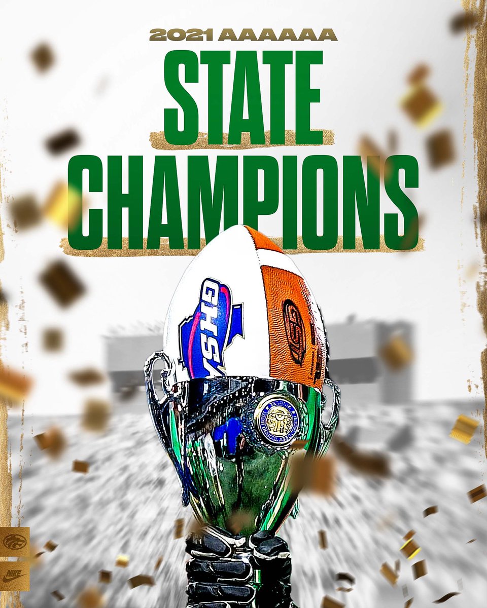2021 GHSA AAAAAA State Champions! 

#Gloryland | #AppEra