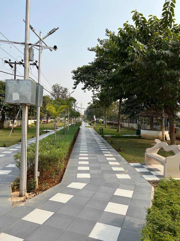 Happy to see a Vermicompost pit in one corner which converts park wastes like leaves &amp; grass into very useful green manure. Park has adequate lighting &amp; seating spaces for the people to use at any time of the day for relaxing &amp; community activities.