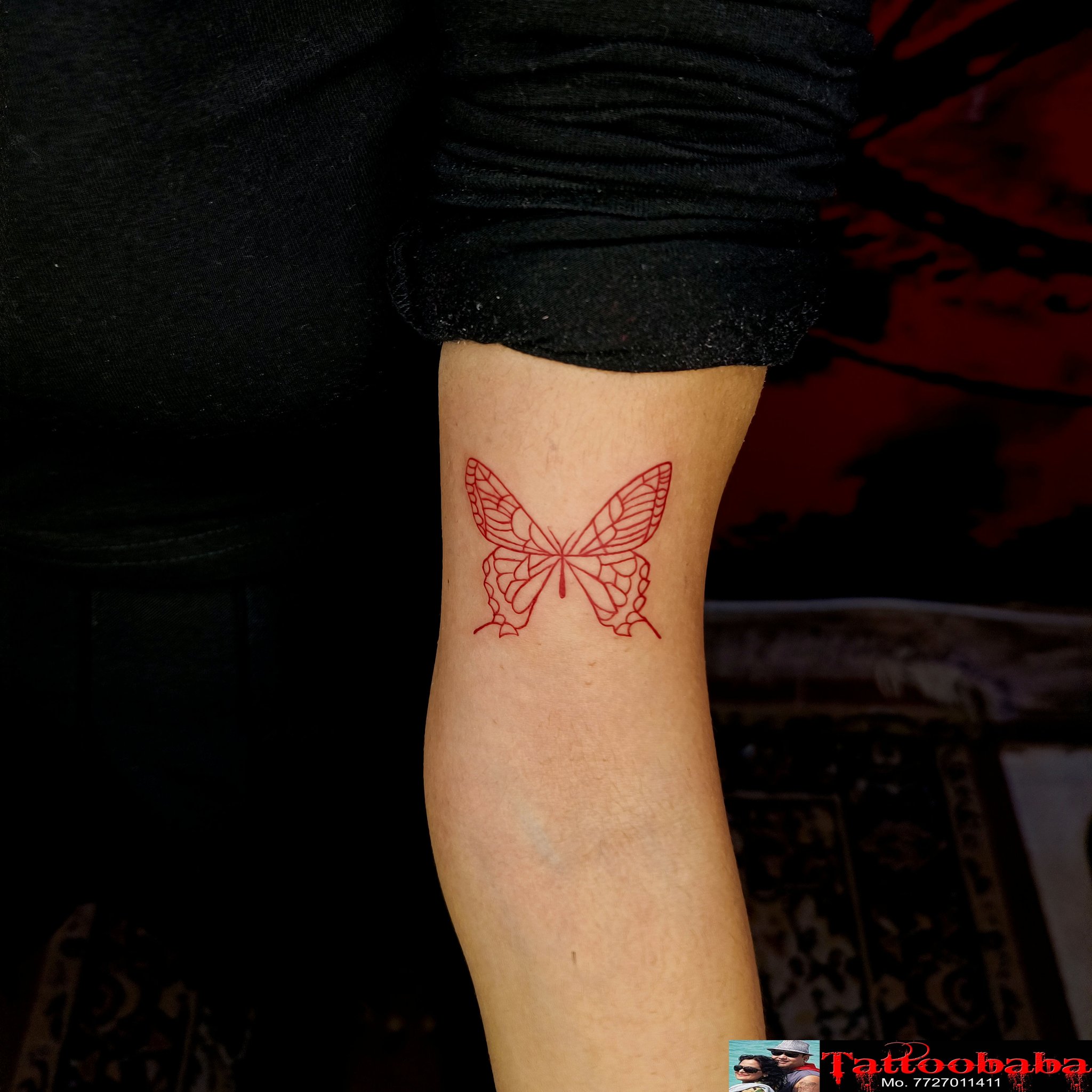 Top more than 73 red butterfly tattoo best  thtantai2