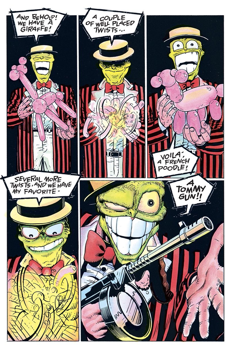 CoolComicArt's tweet photo. The Mask (1991) art by Doug Mahnke https://t.co/rwHExp4xqs