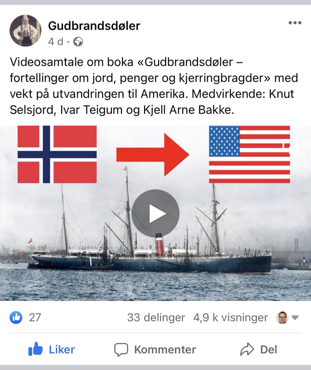 Mange av oss har fjerne slektninger i USA og Canada. Hvorfor dro forfedrene og -mødrene deres fra Norge, og hva trakk dem til Amerika? Se denne videoen og få svar: fb.watch/9P_IIOljZt/