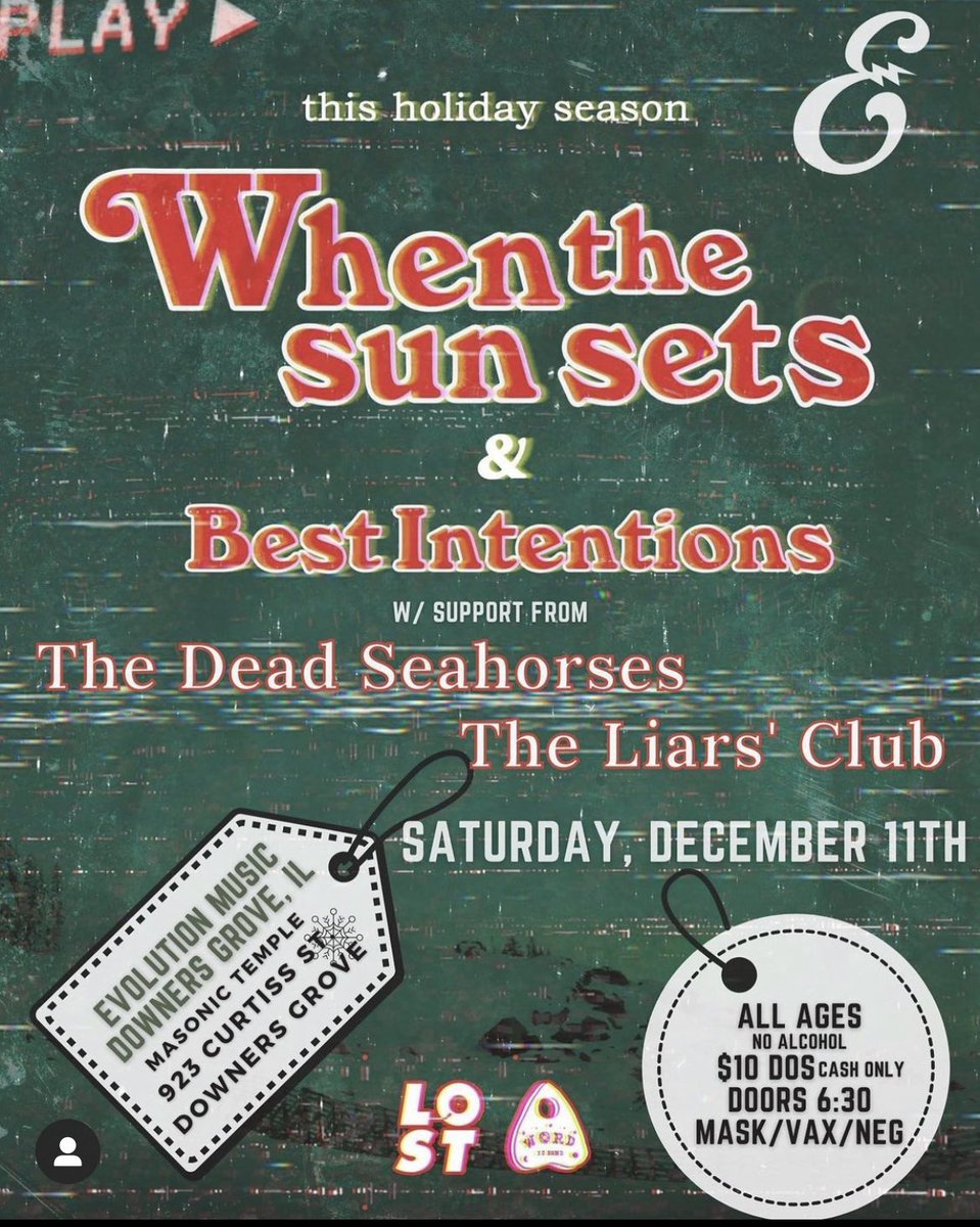 We tore Indianapolis a new one with <a href="/bestintentionsm/">Best Intentions</a>, and tomorrow we’re gonna bring the heat in the good ole home state. The gigs are rippin, and you don’t wanna miss this one.
