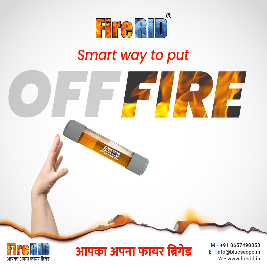 FireRID's tweet photo. Are you finding conventional extinguishers difficult? Don't worry, as FireRid gives a more intelligent and modern way to combat a fire. Fight with fire like a pro, as all you need to do is throw! 

#fire #fireRID #aimpickthrow #automaticfireextinguisher #overload #safetouse https://t.co/x4rPHY1pSC